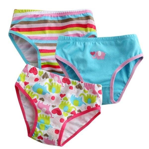 Bikini Briefs 3Pack - Love Elephant: Neon / M(3T)