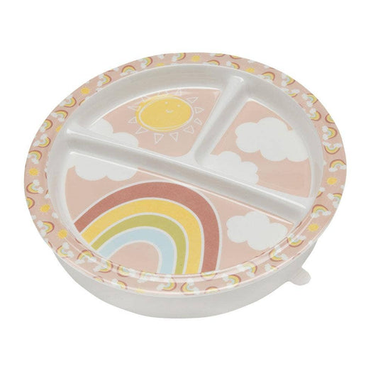 Divided Suction Plate | Rainbows & Sunshine