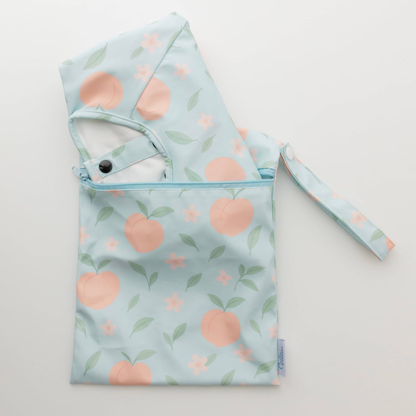 The Grayson Long Sleeve Bib - Peach Blossom: 6-36M