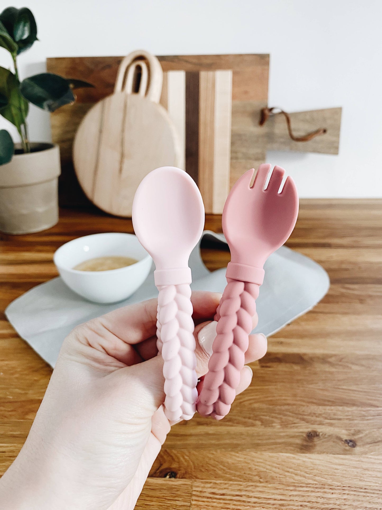 Sweetie Spoons™ Spoon + Fork Set: Blue
