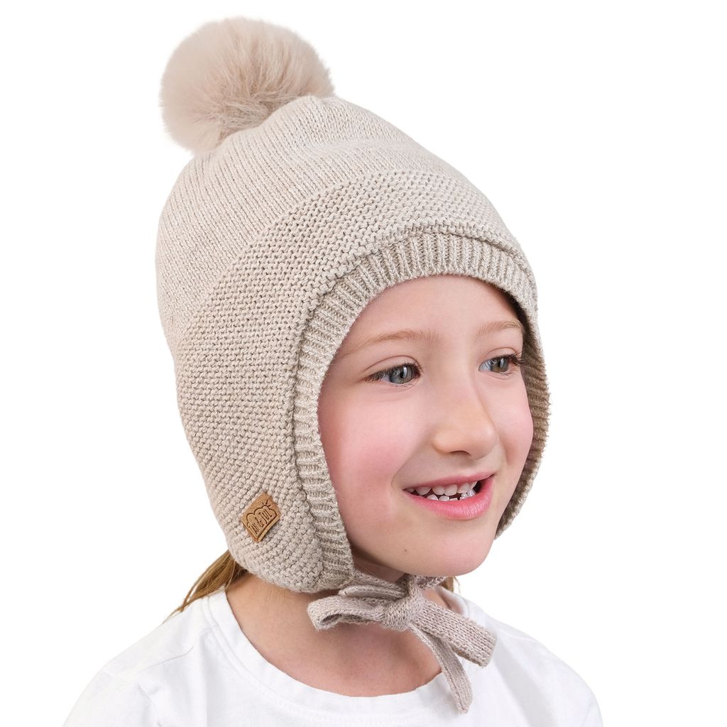 Jan & Jul - Pom Pom Knit Hat - Wheat Field