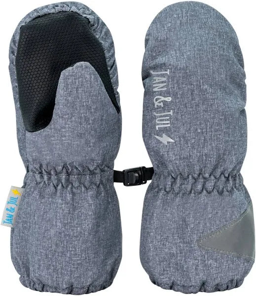 Jan & Jul - Rain Mittens - Heather Grey