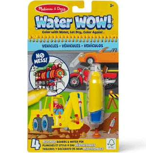 Melissa & Doug WATER WOW! Activity Pad & Sticker - Vehicle