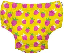 Eco Snap Swim Diaper All-In-One Safety yellow strawberry