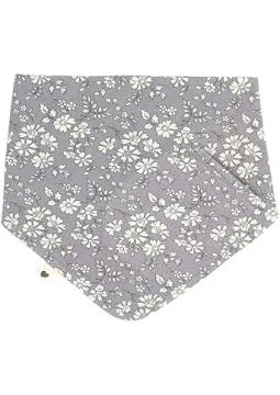 BIBS Bandana bib Liberty Flower Fossil Gray