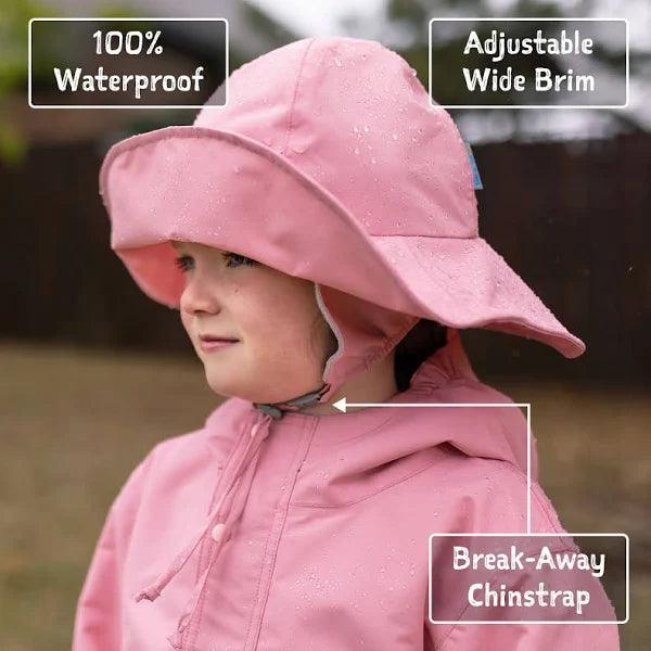 Jan & Jul - Waterproof Rain Hat - Pink