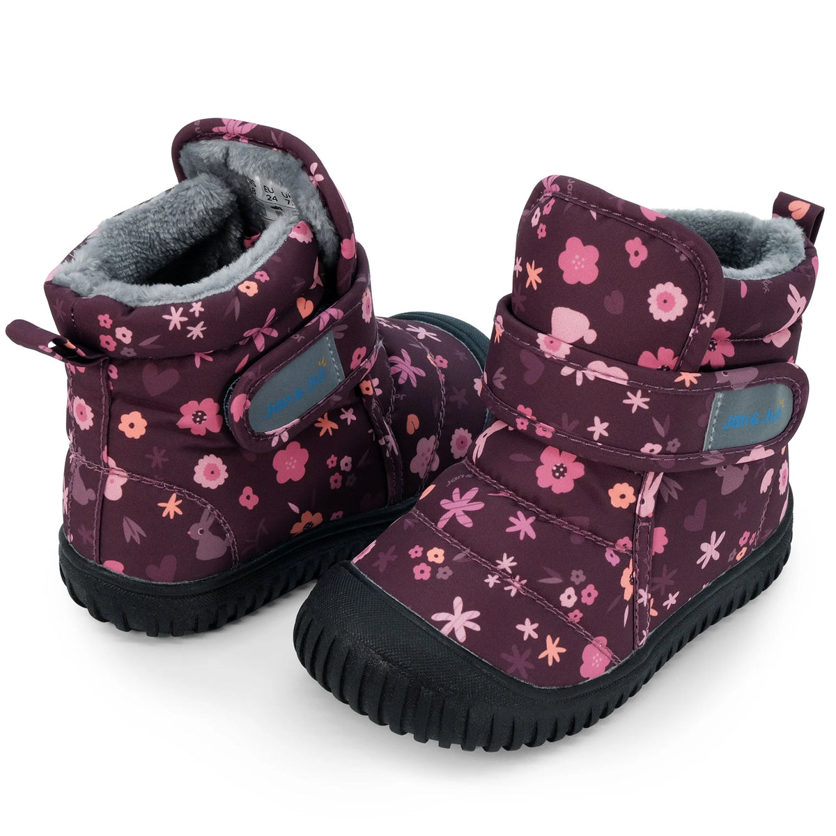 Jan & Jul -  Velcro Toasty Dry Winter Boots - Bunny Blooms