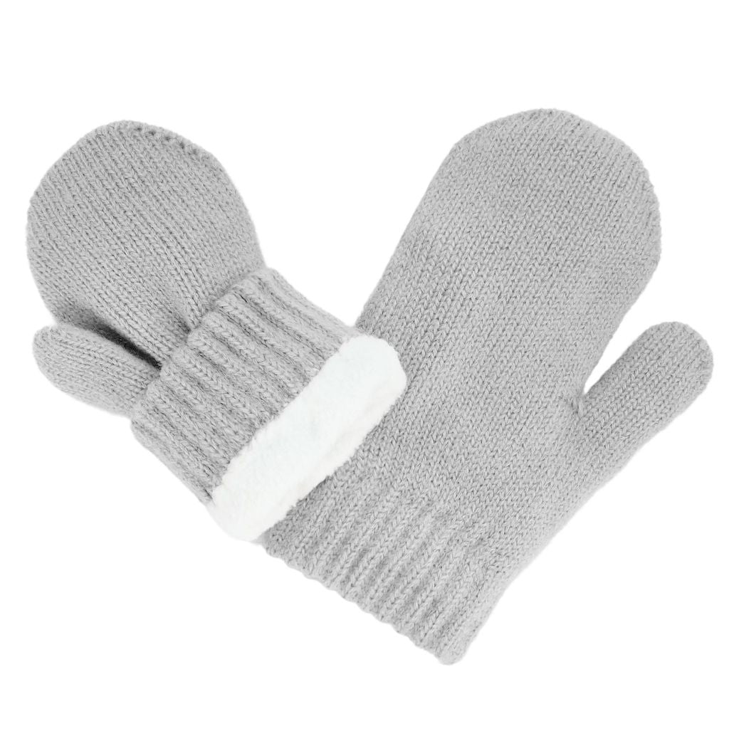 Jan & Jul - Knit Mittens - Grey