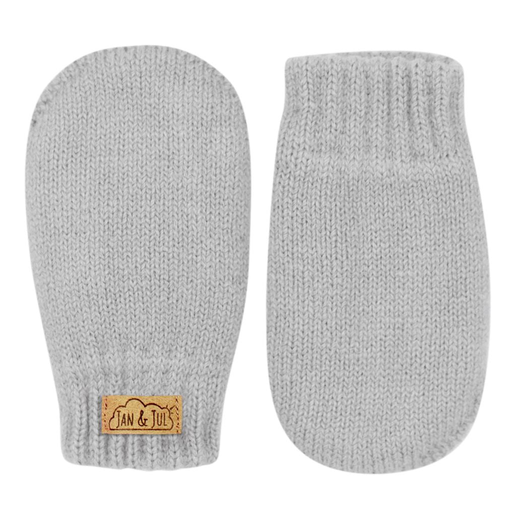 Jan & Jul - Knit Mittens - Grey