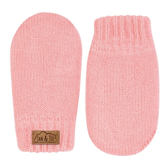 Jan & Jul - Knit Mittens - Dusty Pink